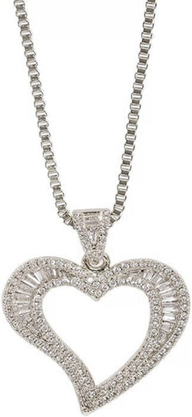 THE LUXE NK GLAM BAUGETTE HEART BANGLE