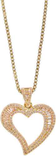 THE LUXE NK GLAM BAUGETTE HEART BANGLE