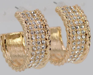 THE LUXE NK GLAM CLASSY LUXURY JEWELRY COLLECTION - THE GLAM GIRL FASHION DESIGNER EARRINGS - VOLUME 1