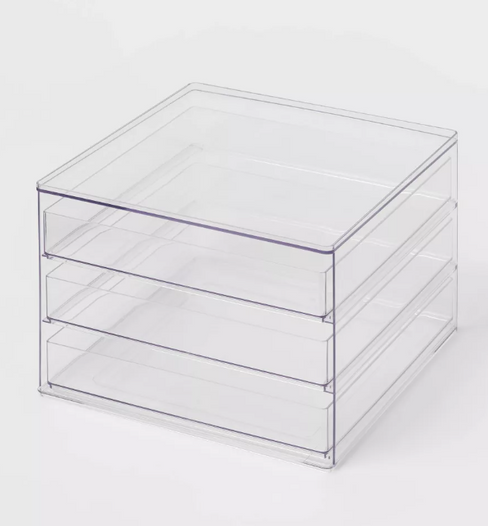 THE LUXE NK GLAM CLEAR ACRYLIC JEWELRY / CHARM CASE DISPLAY-CHARMCASE