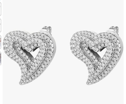 THE LUXE NK GLAM BAUGETTE HEART BANGLE