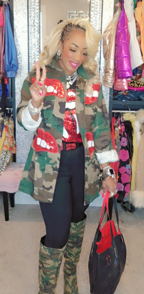 THE LUXE NK GLAM BLING CAMO KISS LOOK - NKCAMOLIPS