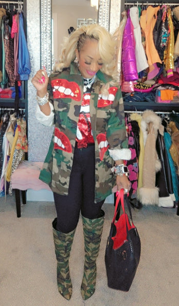 THE LUXE NK GLAM BLING CAMO KISS LOOK - NKCAMOLIPS