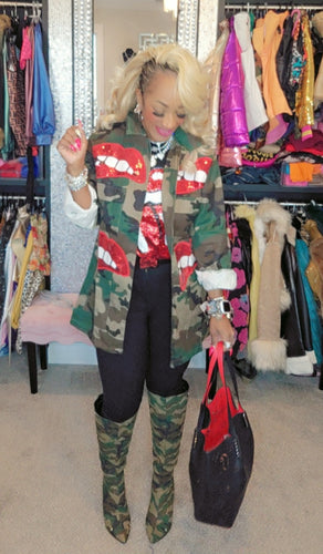 THE LUXE NK GLAM BLING CAMO KISS LOOK - NKCAMOLIPS