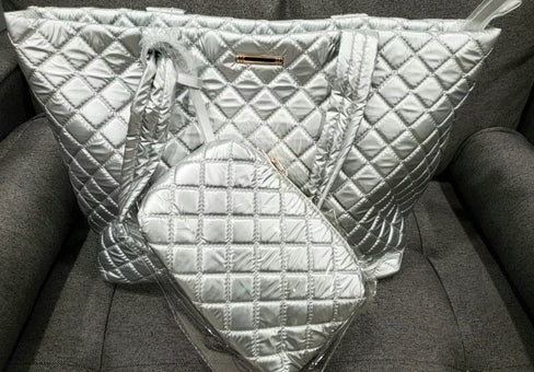 The LUXE NK 2 PC OVERNIGHT TOTE