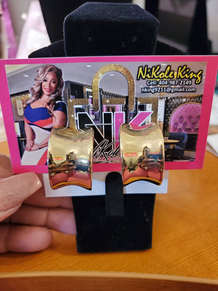 The LUXE CLASSIC NK WIDE HOOP EARRING (CLIP-ON)