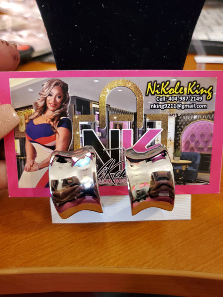 The LUXE CLASSIC NK WIDE HOOP EARRING (CLIP-ON)