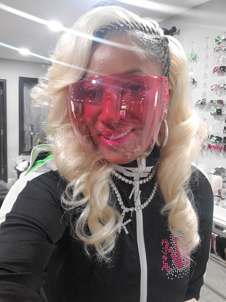 THE LUXE NK GLAM FASHION FACE SHIELD - M13