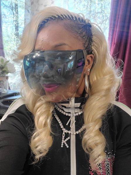 THE LUXE NK GLAM FASHION FACE SHIELD - M13