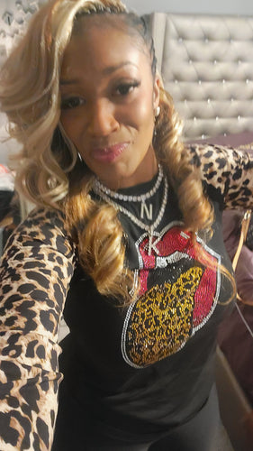 THE LUXE CLASSIC NK LEOPARD KISS SHIRT-KISS1