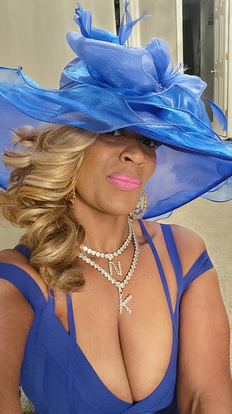 THE LUXE NK GLAM BIG TEA PARTY HAT - TEAPARTYHAT