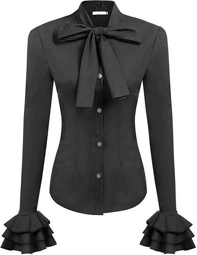 THE LUXE NK GLAM BIZNESS GIRL FLARE SLEEVE BLOUSE - NKFLARE1