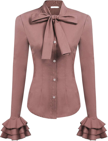 THE LUXE NK GLAM BIZNESS GIRL FLARE SLEEVE BLOUSE - NKFLARE1