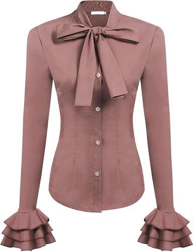 THE LUXE NK GLAM BIZNESS GIRL FLARE SLEEVE BLOUSE - NKFLARE1