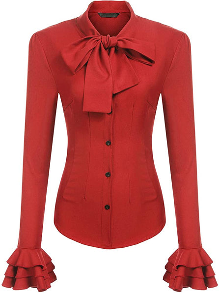 THE LUXE NK GLAM BIZNESS GIRL FLARE SLEEVE BLOUSE - NKFLARE1