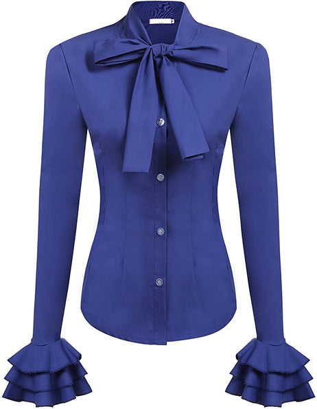 THE LUXE NK GLAM BIZNESS GIRL FLARE SLEEVE BLOUSE - NKFLARE1