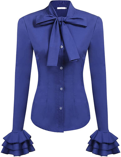 THE LUXE NK GLAM BIZNESS GIRL FLARE SLEEVE BLOUSE - NKFLARE1