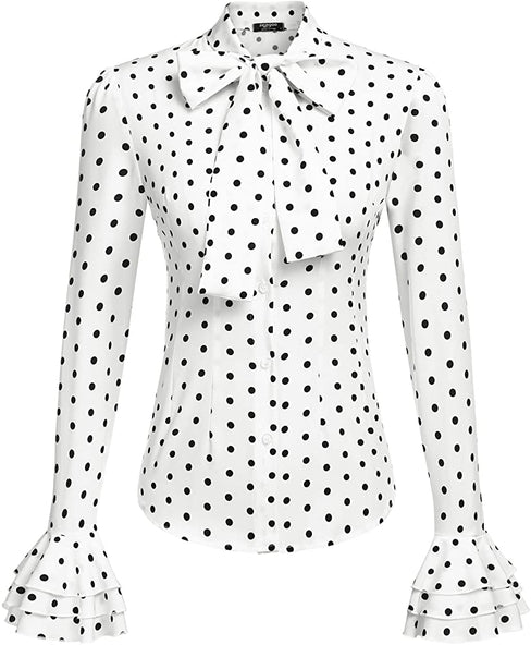 THE LUXE NK GLAM BIZNESS GIRL FLARE SLEEVE BLOUSE - NKFLARE1