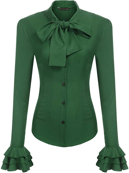 THE LUXE NK GLAM BIZNESS GIRL FLARE SLEEVE BLOUSE - NKFLARE1