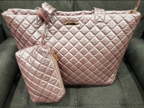 The LUXE NK 2 PC OVERNIGHT TOTE