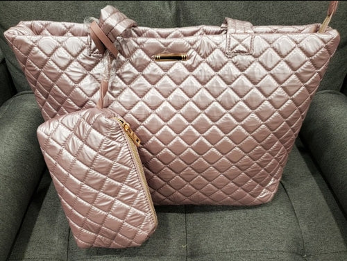 The LUXE NK 2 PC OVERNIGHT TOTE