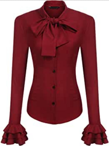 THE LUXE NK GLAM BIZNESS GIRL FLARE SLEEVE BLOUSE - NKFLARE1