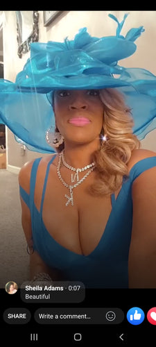 THE LUXE NK GLAM BIG TEA PARTY HAT - TEAPARTYHAT