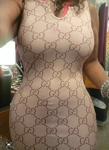 THE LUXE CLASSIC NK HIGH FASHION RIBBED BODYCON DRESS-NKA4014
