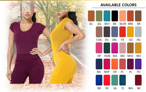 THE LUXE NK GLAM FLY GIRL BASIC V-NECK T-SHIRTS-DWT1201