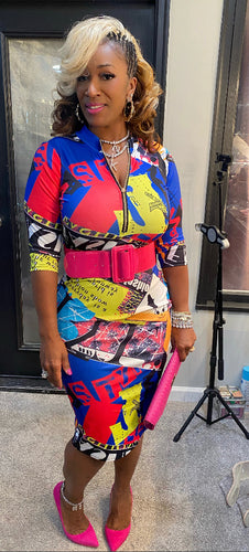 THE LUXE NK GLAM FASHION BODY CON MIDI DRESS - NK600