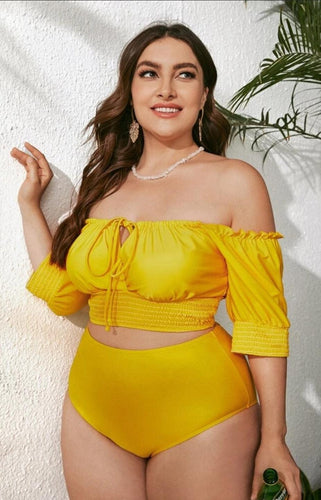 THE LUXE CLASSIC NK YELLOW SWIMSUIT- NKSW3