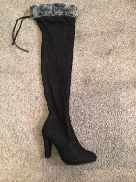 THE LUXE CLASSIC NK KNEE HIGH FUR BOOTS - NKF186