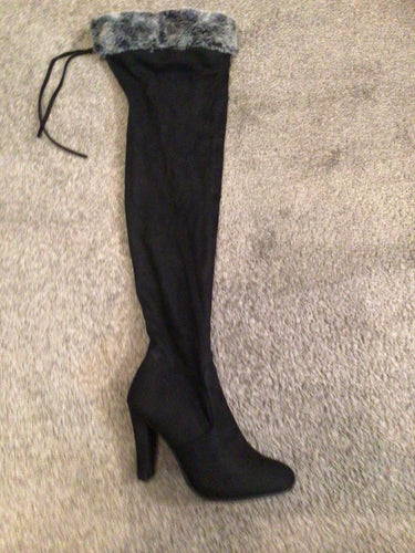 THE LUXE CLASSIC NK KNEE HIGH FUR BOOTS - NKF186