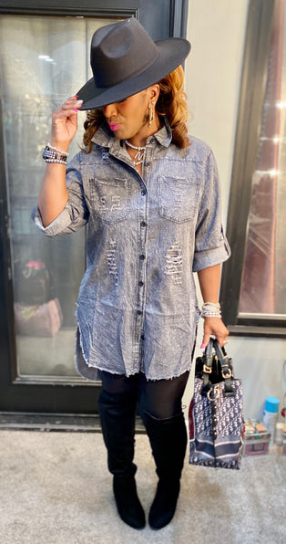 THE LUXE NK GLAM DISTRESS TIE DYE LOOK - NK99