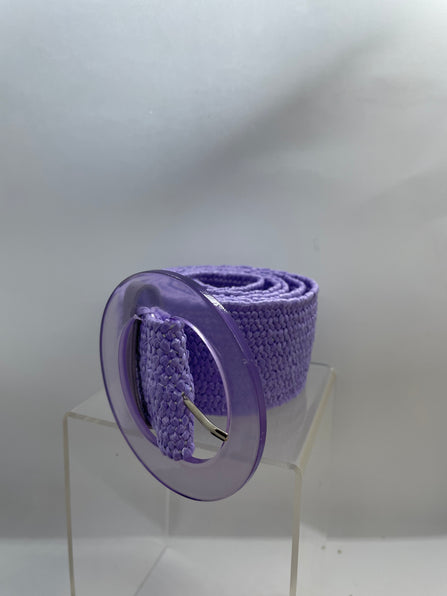 THE LUXE CLASSIC NK GLAM GIRL ACCESSORY & BELT COLLECTION -  HIGH FASHION STRETCH STRAW BELT-NKB1116