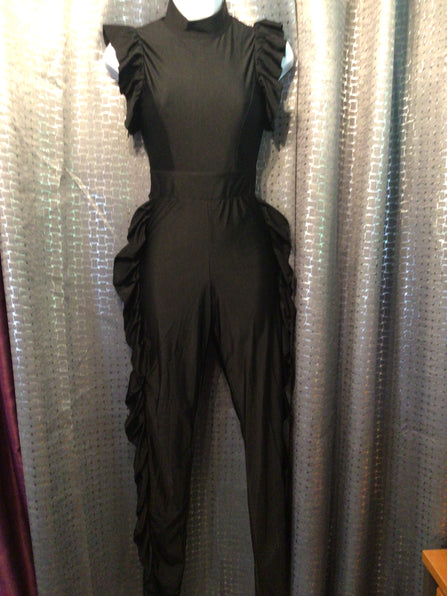 THE LUXE CLASSIC NK HIGH FASHION RUFFLED BODYSUIT- NKA4017