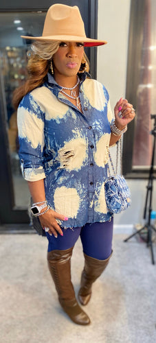 THE LUXE NK GLAM DISTRESS TIE DYE LOOK - NK99