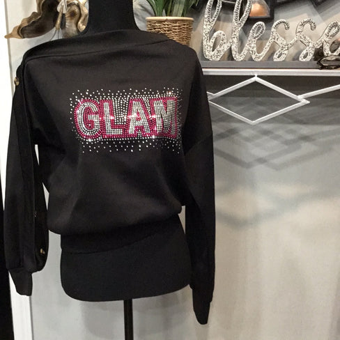 THE LUXE CLASSIC NK GLAM OFF THE SHOULDER TOP-NK91