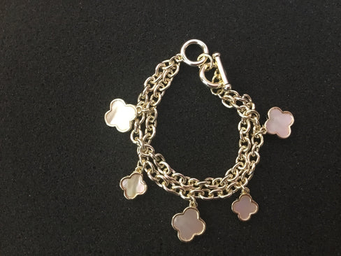 THE LUXE NK GLAM GIRL LUXURY JEWELRY COLLECTION- BELT COLLECTION- CLOVER STUD EARRINGS/BRACELETS/NECKLACES