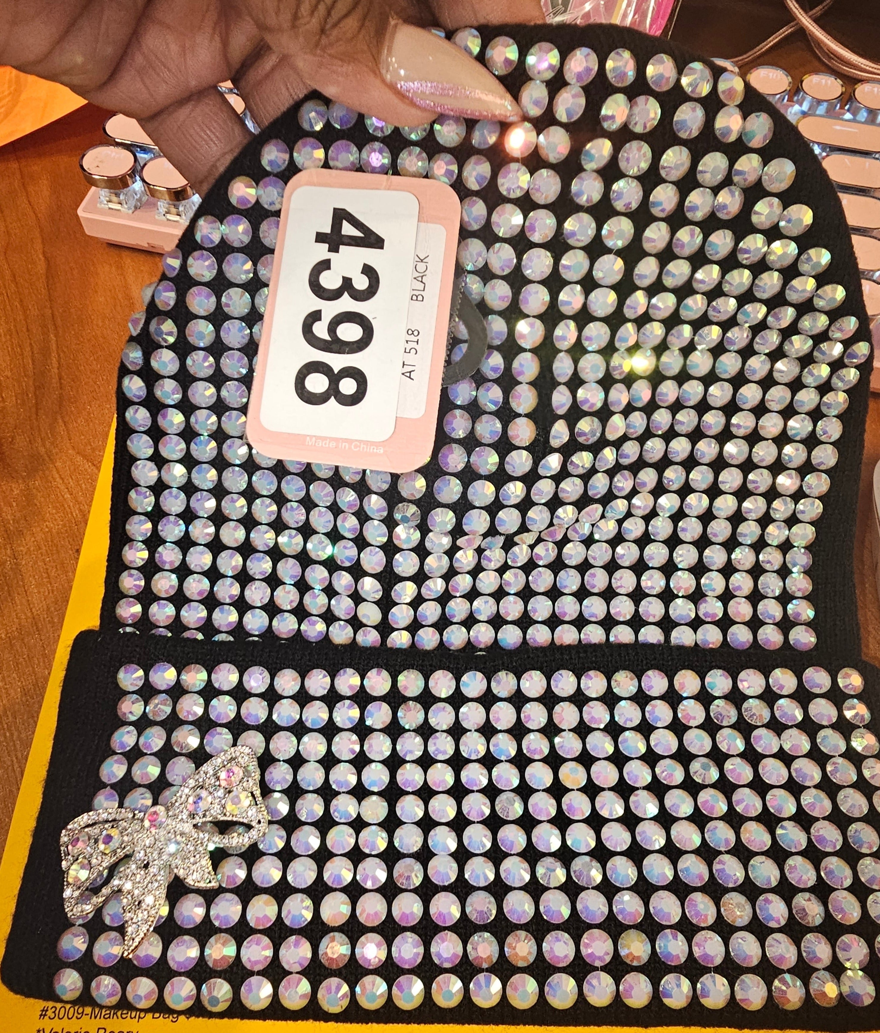 THE LUXE NK GLAM GIRL 2023 FALL COLLECTION - GLAM GIRL RHINESTONE BEANIES - 4249