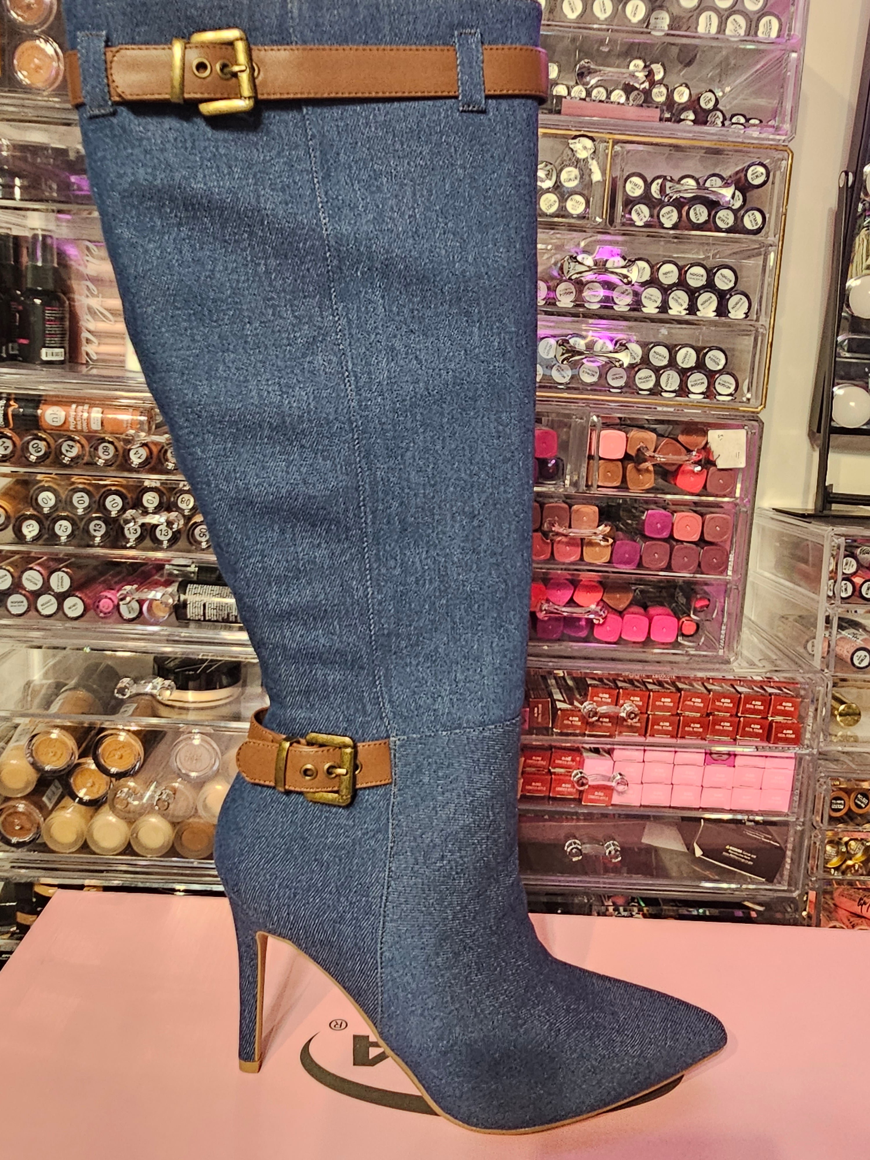 THE LUXE NK GLAM GIRL 2023 FALL BOOT COLLECTION - GLAM GIRL FLY GIRL KNEE HIGH BOOTS - 3058