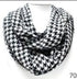 THE LUXE NK GLAM GIRL SCARF COLLECTION - HOUNDSTOOTH SCARF - 3007