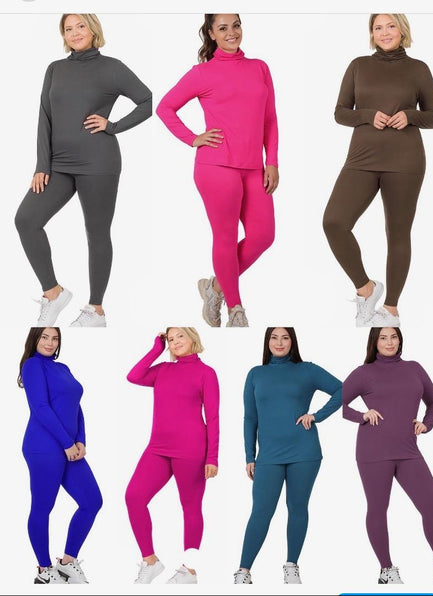 THE NK LUXE FLYGIRL LONG SLEEVE TURTLENECK 2PC SET-57025