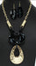 THE LUXE NK GLAM GIRL CLASSIC HAMMERED GEOMETRIC ACRYLIC NECKLACE-YNE4817