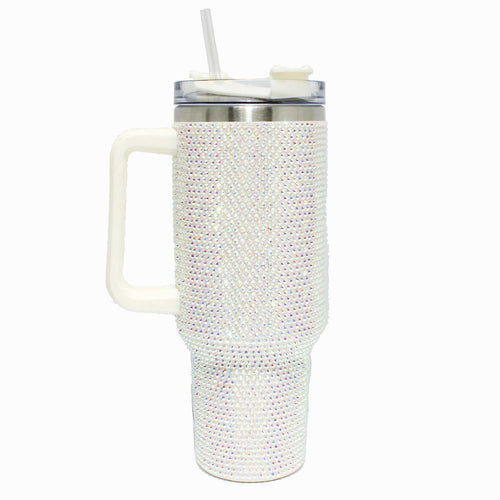 THE LUXE NK GLAM GIRL LUXURY ACCESSORY COLLECTION - INSULATED BLING INSULATED CROSSBODY WATER BOTTLE