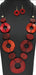 THE LUXE NK GLAM GIRL CLASSIC GEOMETRIC MATTE ACRYLIC LONG NECKLACES-YNE4905