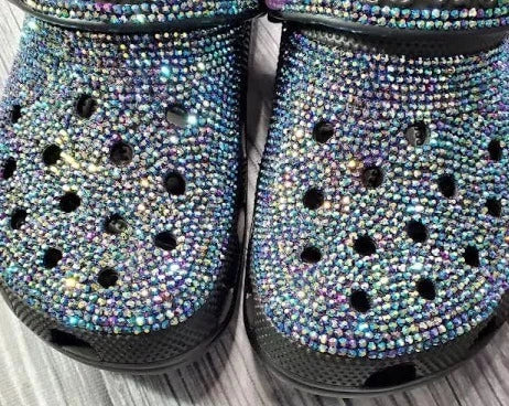 THE LUXE NK GLAM GIRL BLING COLLECTION - BLING RHINESTONE CROCS