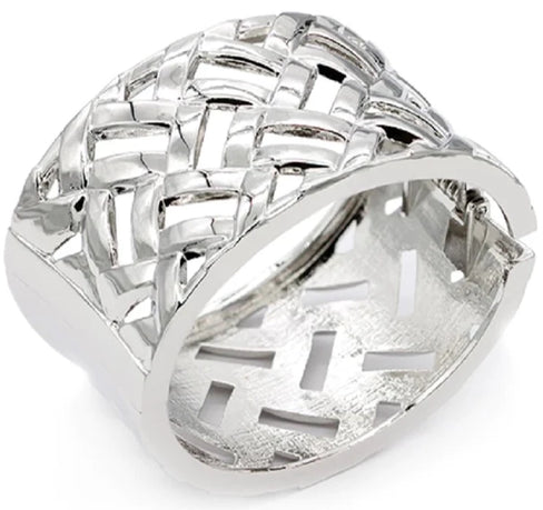 THE LUXE NK GLAM GIRL LUXURY JEWELRY COLLECTION - SIMPLE BUT ELEGANT METAL CUFF /BANGLE /BRACELETS - BG5336