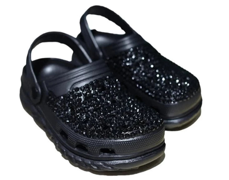 THE LUXE NK GLAM GIRL BLING COLLECTION - BLING RHINESTONE CROCS