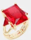 THE LUXE NK GLAM GIRL LUXURY JEWELRY COLLECTION - NK BIG RHINESTONE DIAMOND STRETCH RING - 2220